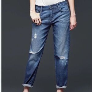 Gap Distressed, ripped, boyfriend jean